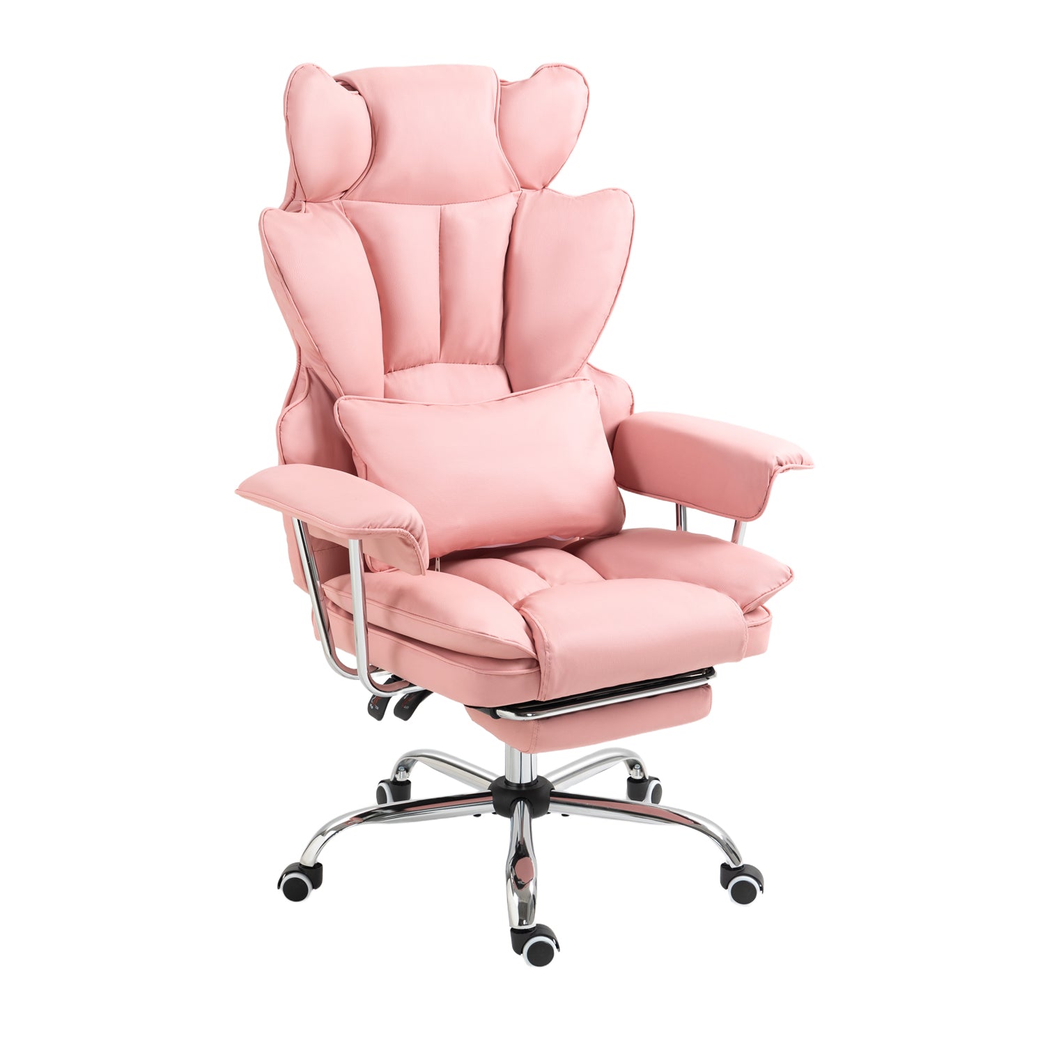 Big & Tall Executive Leather Office Chair ā 400lbs Ergonomic High Back Desk Chair with Lumbar Support, Adjustable Tilt, Footrest & Padded Armrests