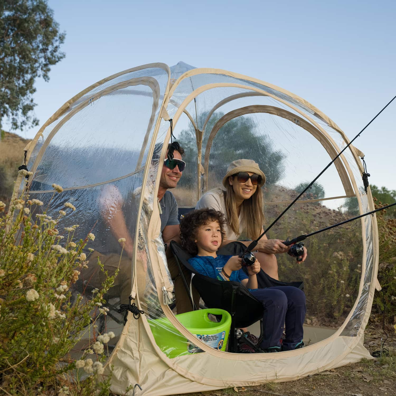 pop up sports tent EighteenTek Pop Up All Weather Sports Tent with Clear 360° View – Port