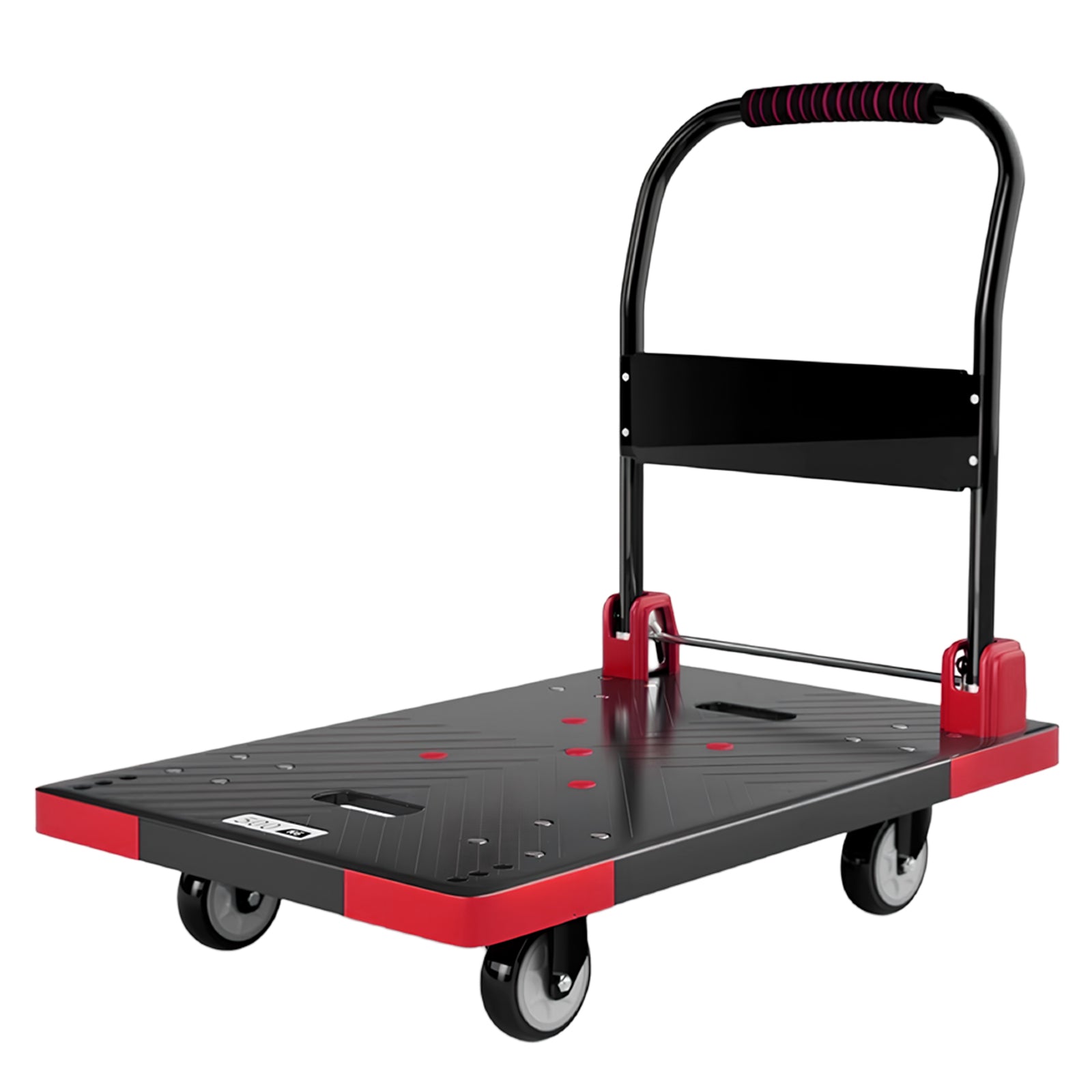 Folding Platform Truck Cart 200LBS/1000LBS ā Heavy Duty Push Dolly with Swivel Wheels, Foldable Handle