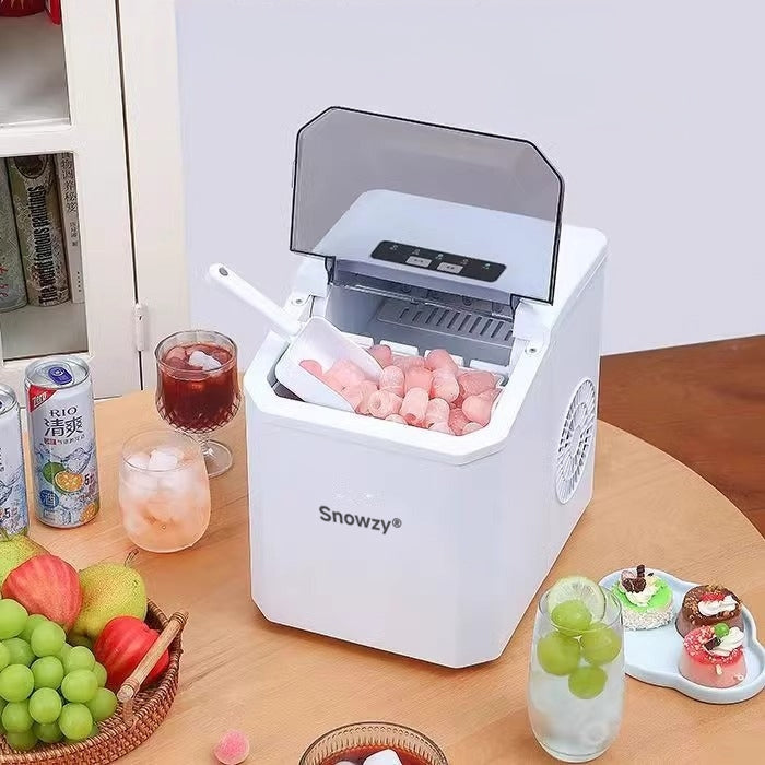 Snowzy™ Portable Countertop Ice Maker, Mini Bullet Ice Machine, Self-Cleaning, Compact Automatic Ice Maker for Home Dorm Office