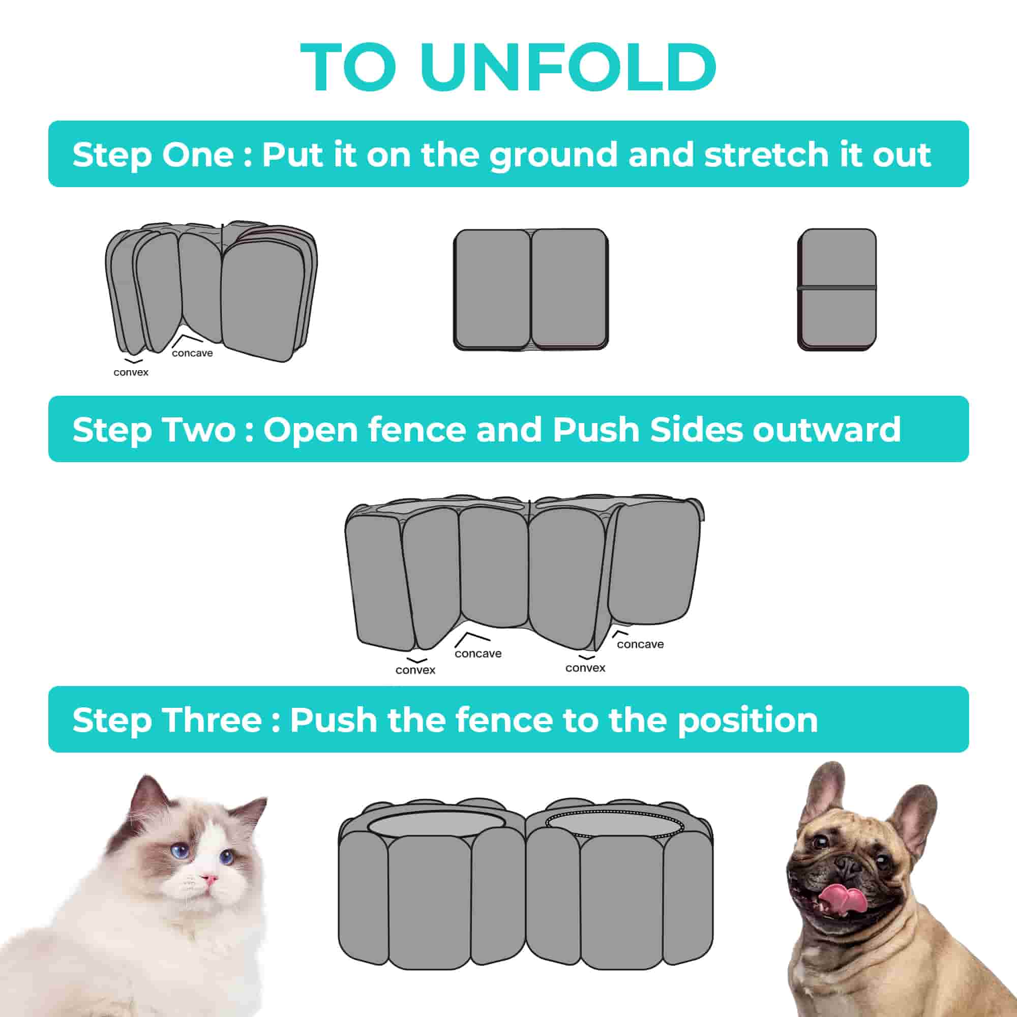 Alvantor 2in1 Cat Playpen with Pee Pad Pop Up Dog Pet Playpen for Indoor Outdoor Cat Enclosure, Portable Pet Playpen, Kitten Puppy Foldable Play Pen Cat Dog Tent Crate Cage Kennel, S/M/L