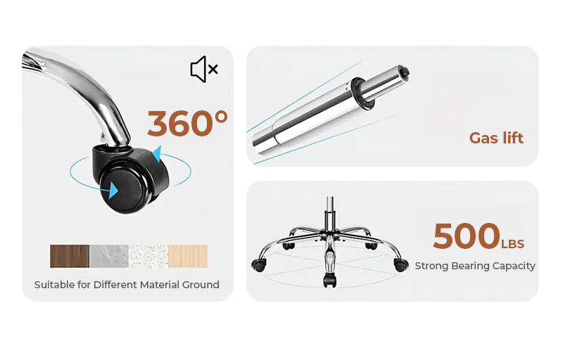 Big & Tall Executive Leather Office Chair ā 400lbs Ergonomic High Back Desk Chair with Lumbar Support, Adjustable Tilt, Footrest & Padded Armrests