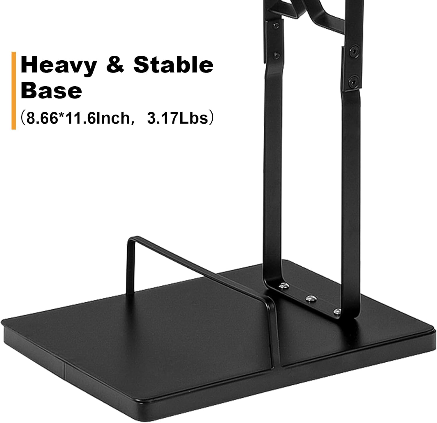 Cordless Vacuum Stand with Clamp & Accessory Hooks โ Heavy Metal Base (V6โV15 Compatible)