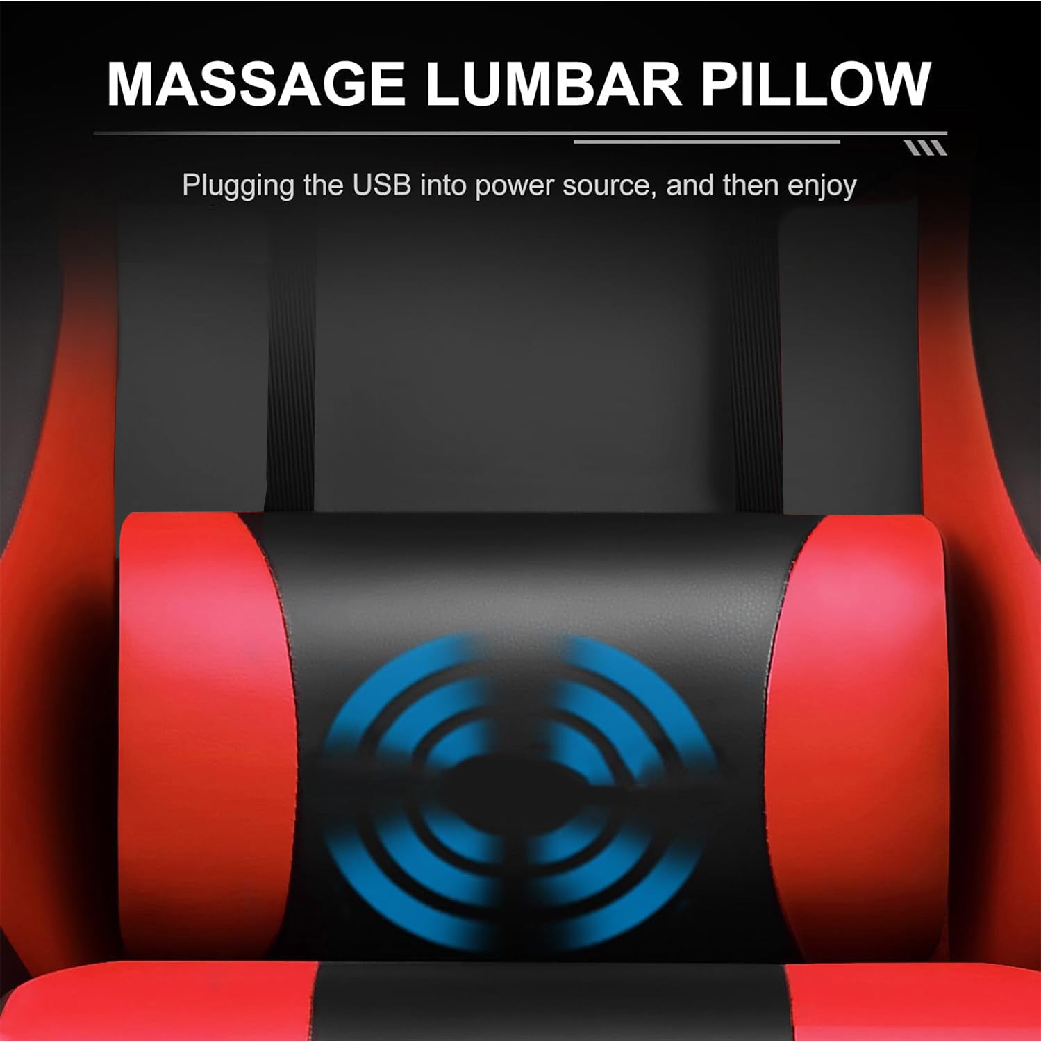 Ergonomic Gaming Chair with Footrest & Lumbar Pillow ā Adjustable Height & PU Leather Comfort