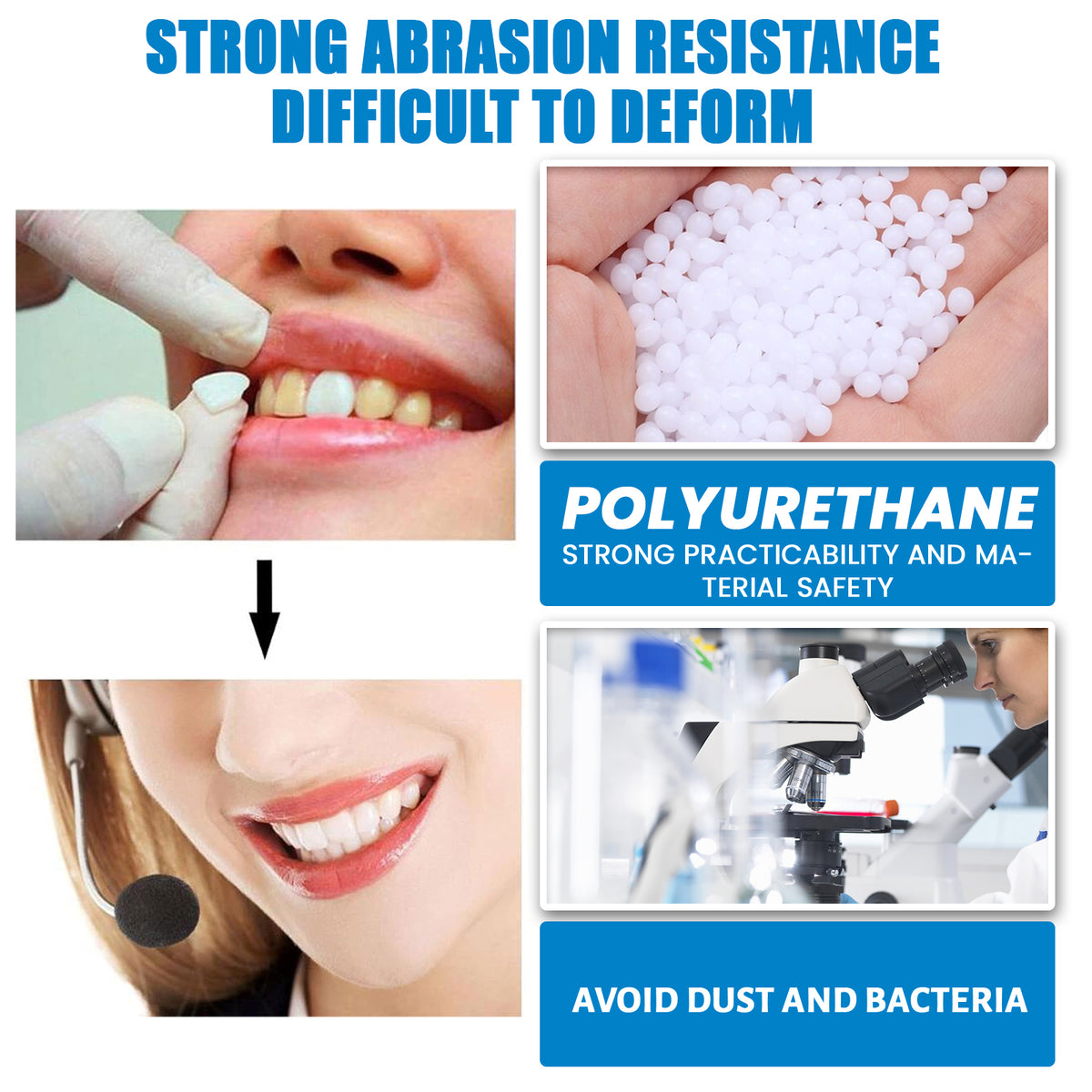 Alvantor Temporary Tooth Replacement Kit, Repair Beads for Fixing Filling Missing Broken Tooth, 1.05oz