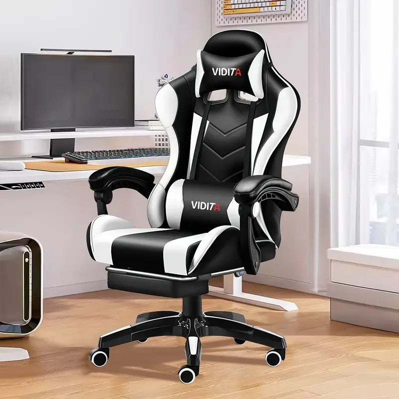 Ergonomic Racing Gaming Chair with Lumbar Support – Adjustable Office Comfort for Teens & Adults
