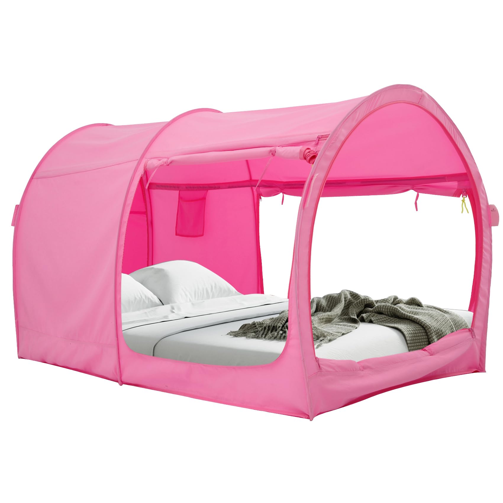 Bed Tent Dream Tents Bed Canopy Shelter Cabin Indoor Privacy Warm Breathable Pop Up Twin/Full/Queen for Kids and Adult Patent Pending(Mattress Not Included)