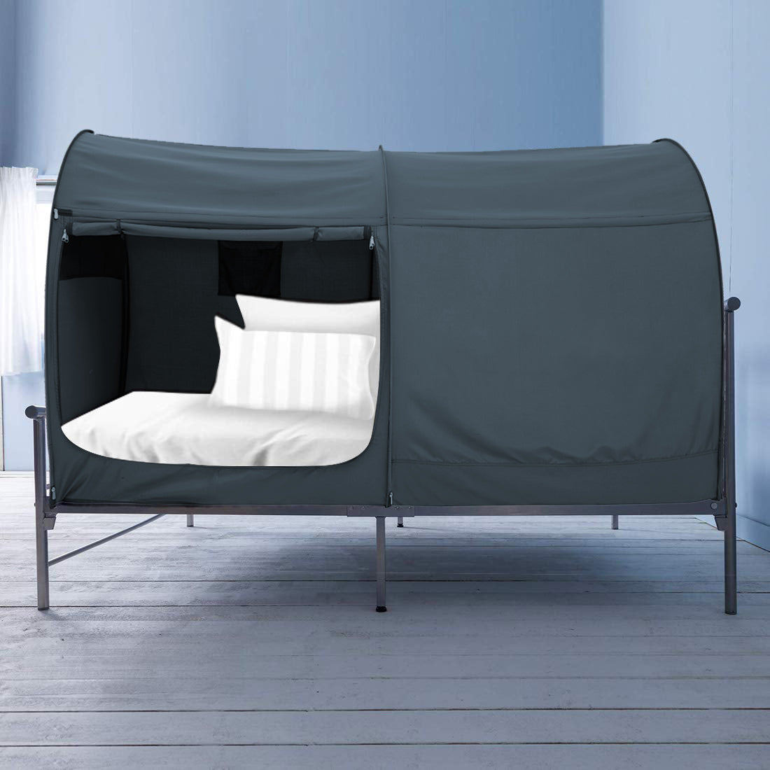 bed tent bunk Alvantor Charcoal Bunk Twin Size Sleeping Canopy Bed Tent