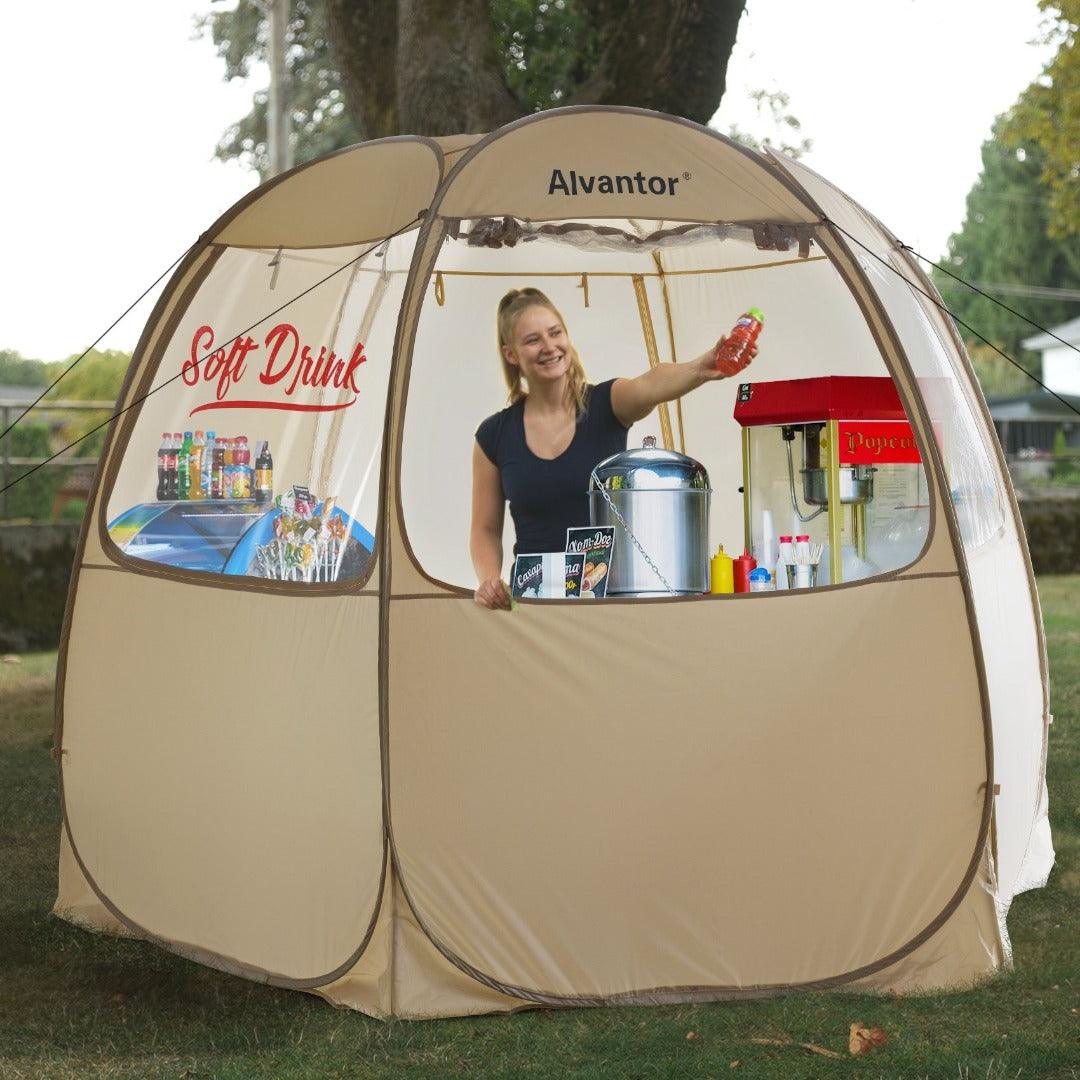 food stand tent Alvantor Pop Up Vendor Booth Instant Concession Stand Portable Food Tr