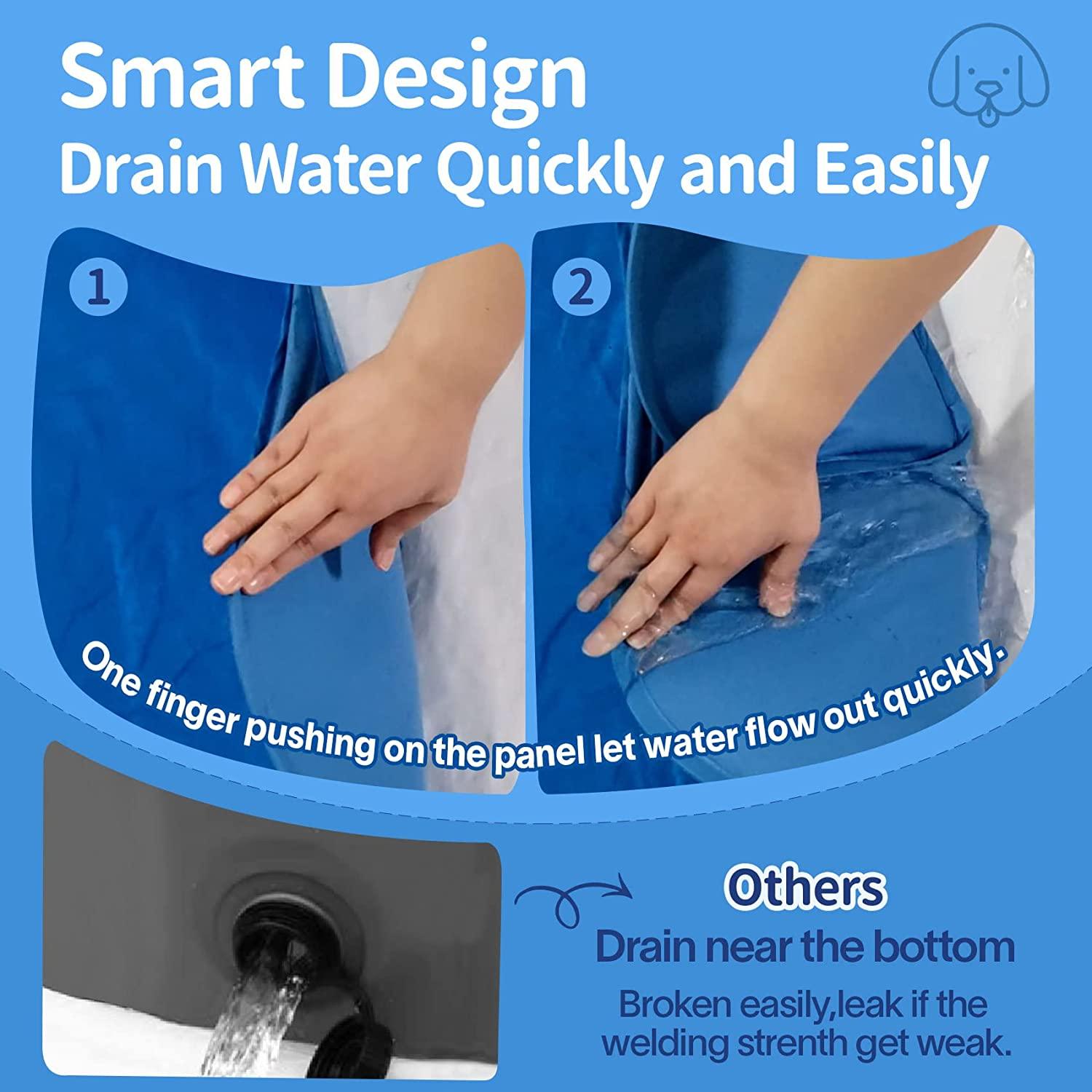 Alvantor Pet Swimming Pool Dog Bathing Tub Kiddie Pools Portable Pond Ball Pit