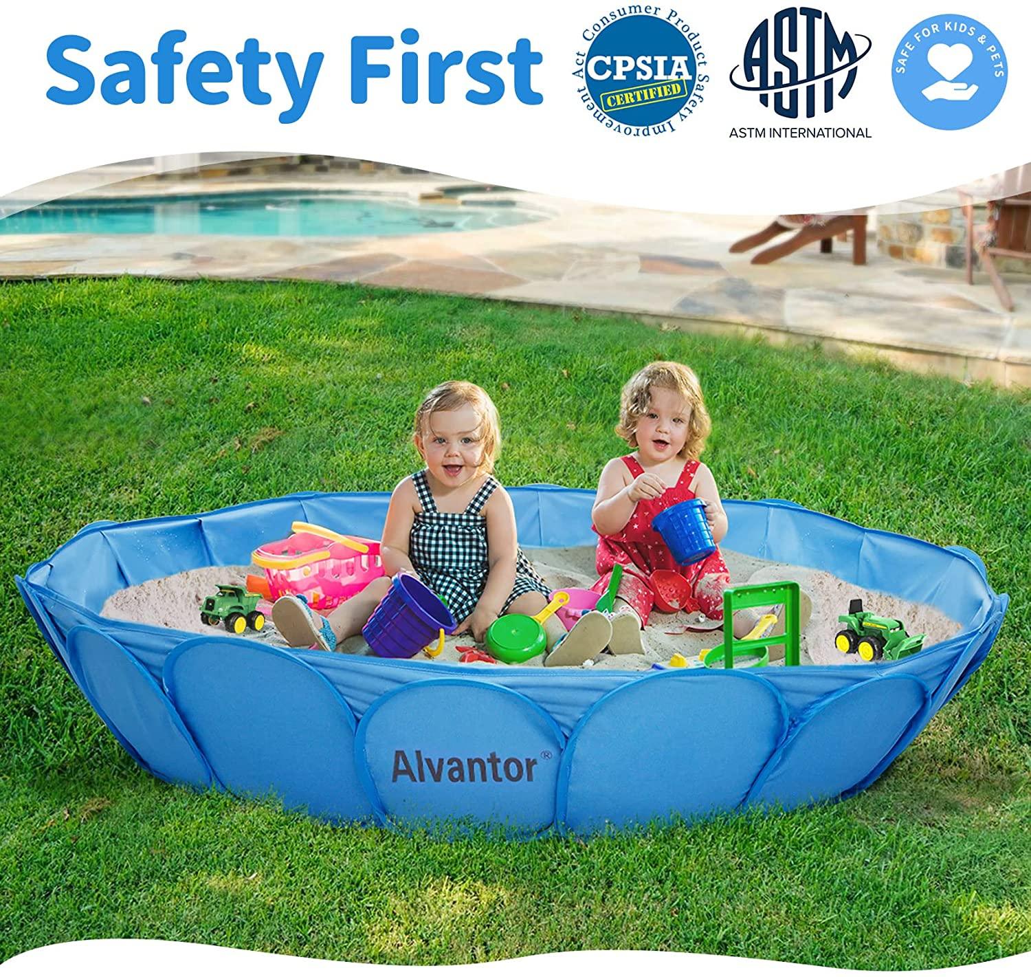 Alvantor Pet Swimming Pool Dog Bathing Tub Kiddie Pools Portable Pond Ball Pit