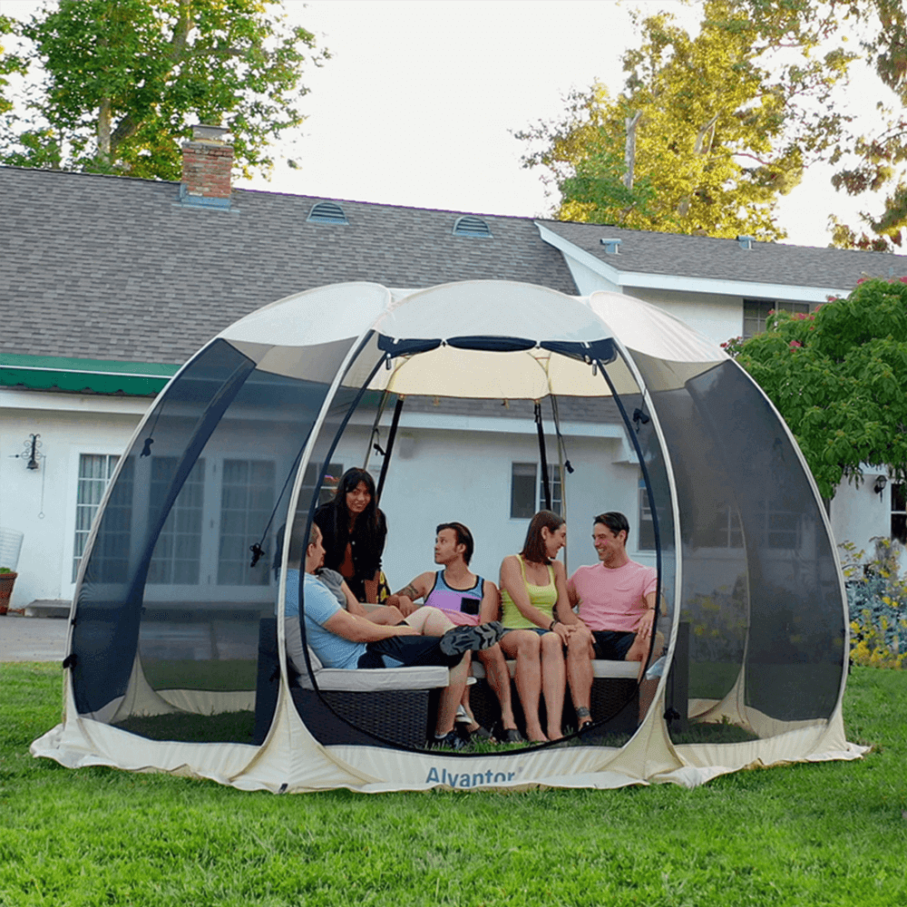 Alvantor 12'x12' Screen House Outdoor Instant Pop Up Canopy Gazebo Alvantor 12'x12' Screen House Outdoor Instant Pop Up Canopy Gazebo
