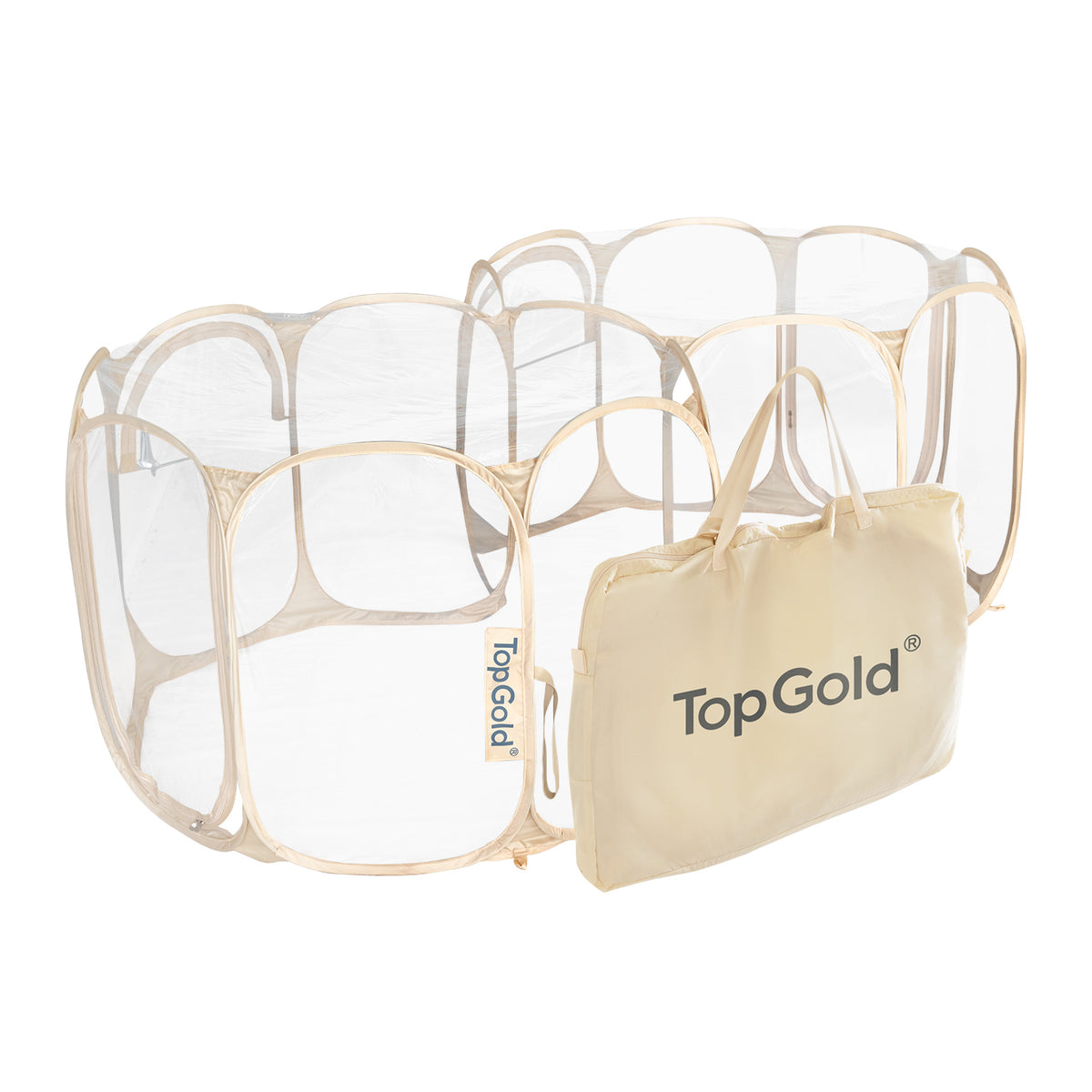 Clear Pet Puppy Dog Playpen Indoor Outdoor Portable Playpen Dog Cat Foldable Pop Up Dog Kennel Playpen Carring Case 90"x45"x28"