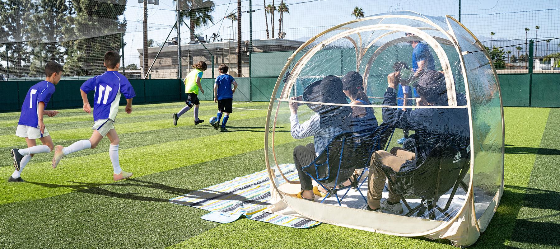 Football bed outlet tent