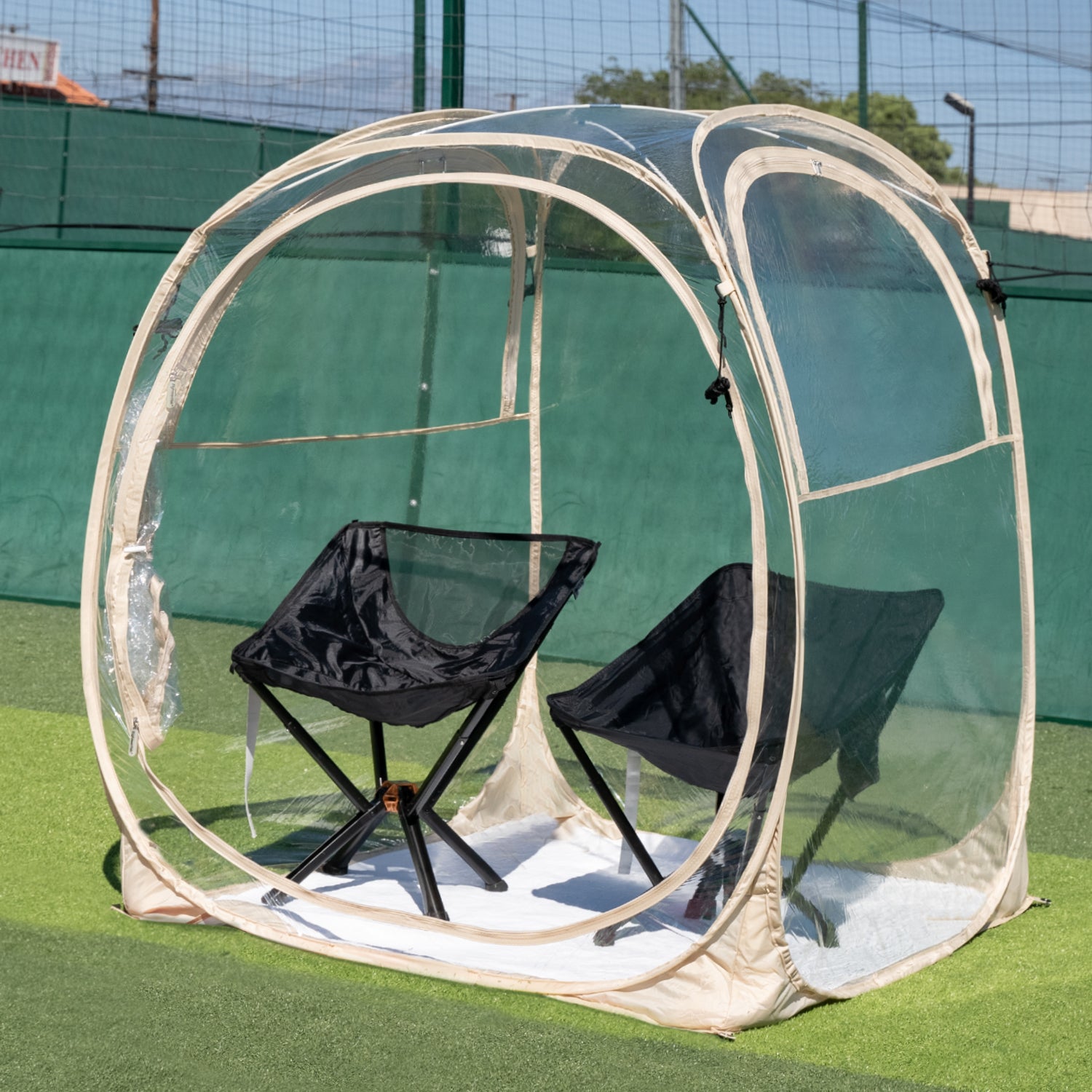 All weather clearance sports pod