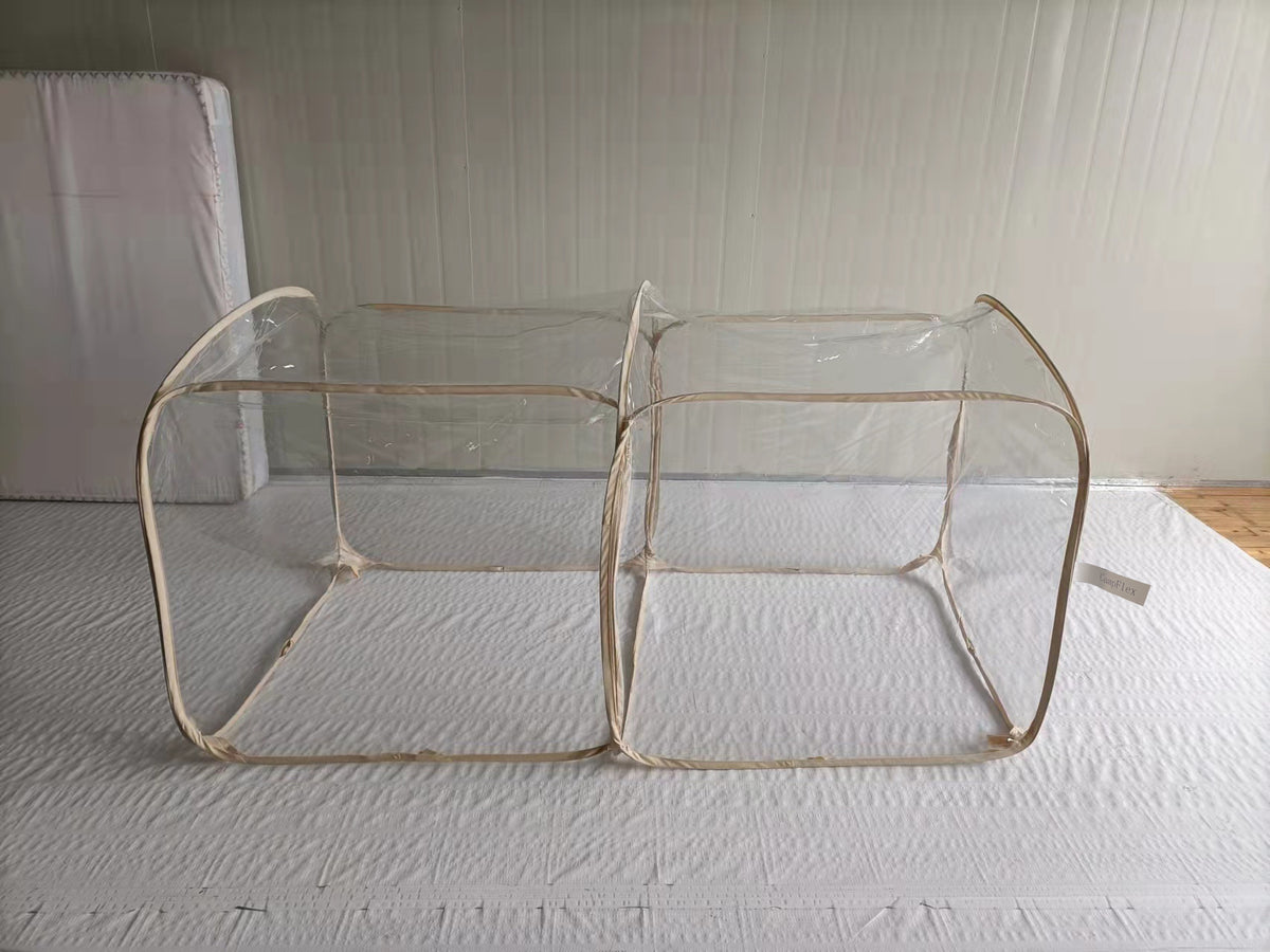 Portable PVC Grow Tents Plants Walk Outdoor House Roll Up Zipper Door Waterproof UV Resistant Cover Reinforced Frame Backyard Patio Garden Seedlings Vegetables Flowers