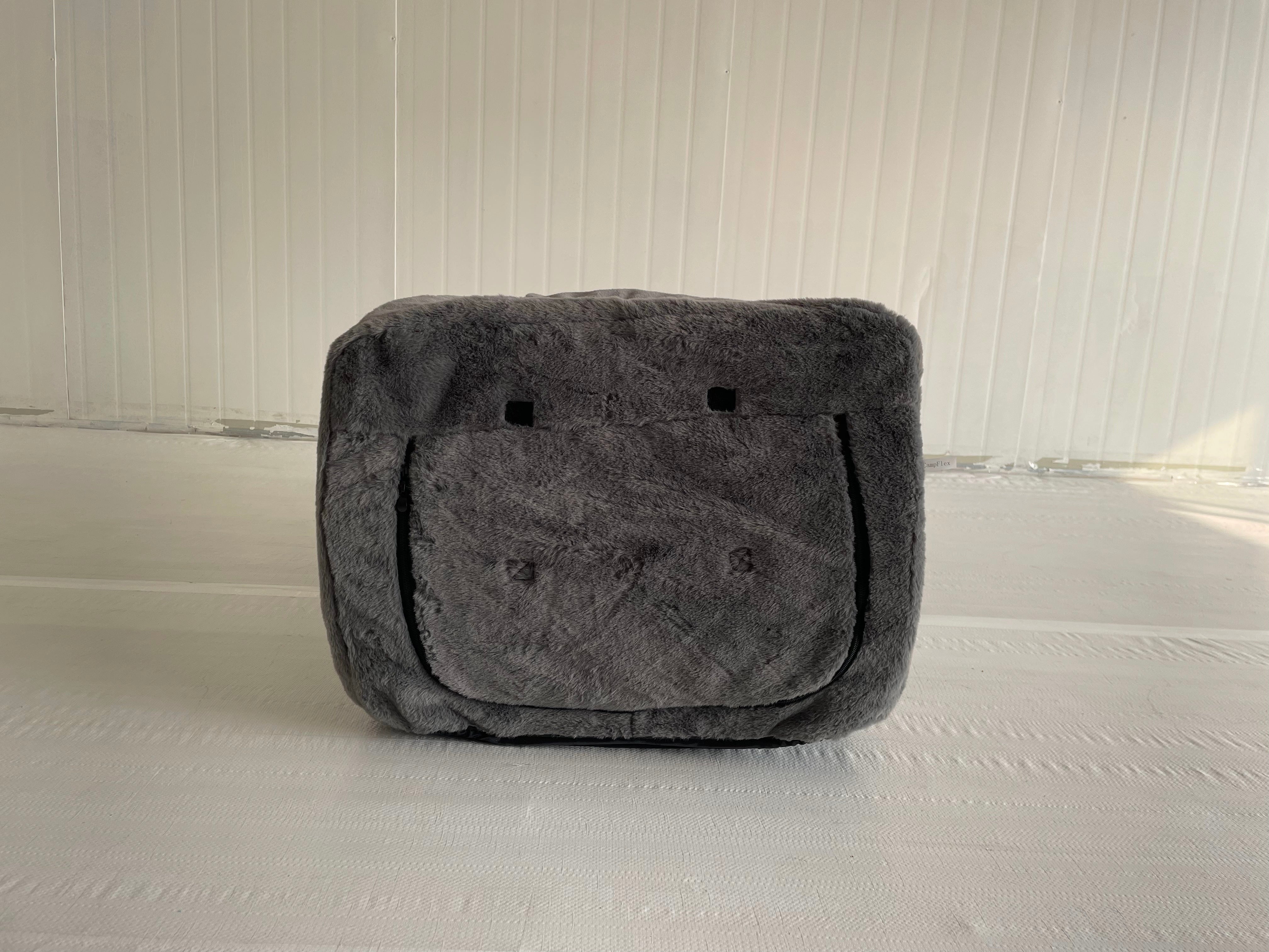 CampFlex Pet Playpen Cover, Grey Warm Cover for Pet Playpen, Insulated Top & Side Enclosure to Keep Pets Cozy, Easy Fit with Zippers/Straps, Indoor Outdoor Cold-Weather Protection for Puppy Dog Cat