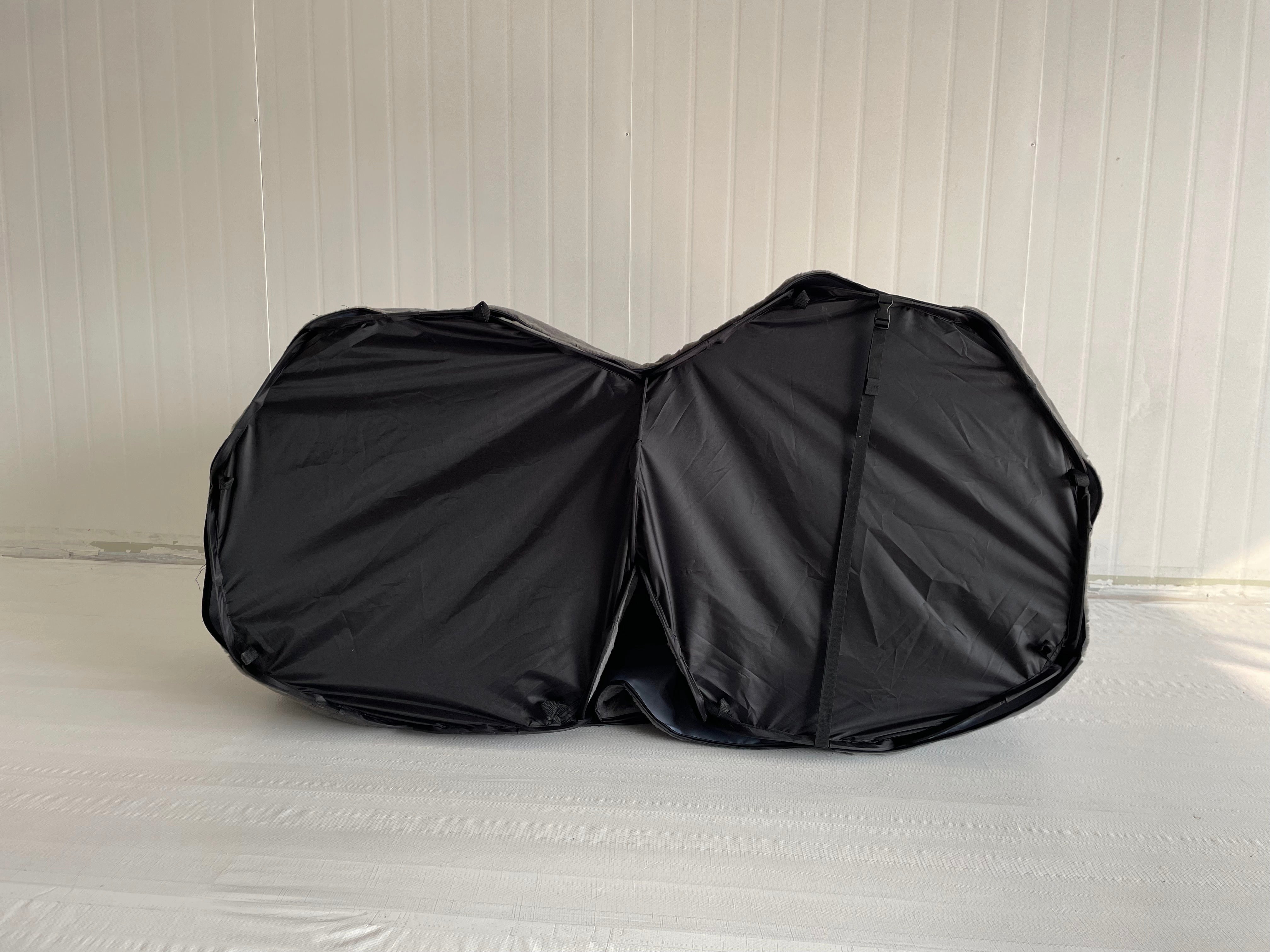 CampFlex Pop Up Bed Tent, Black Privacy Canopy for Bed, Instant Setup Sleeping Tent with Zippered Doors, Breathable Mesh Panels, Light-Blocking Cozy Space for Kids Teens Adults, Indoor Use for Bedroom Dorm