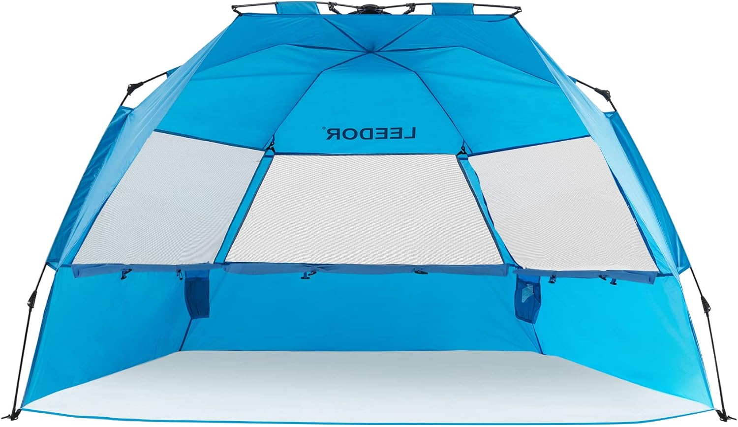 Beach Tent Sun Shelter Instant Beach Umbrella Easy Cabana UPF 50+ UV Portable Windproof Pop Up Shade 3 to 4 Person Family