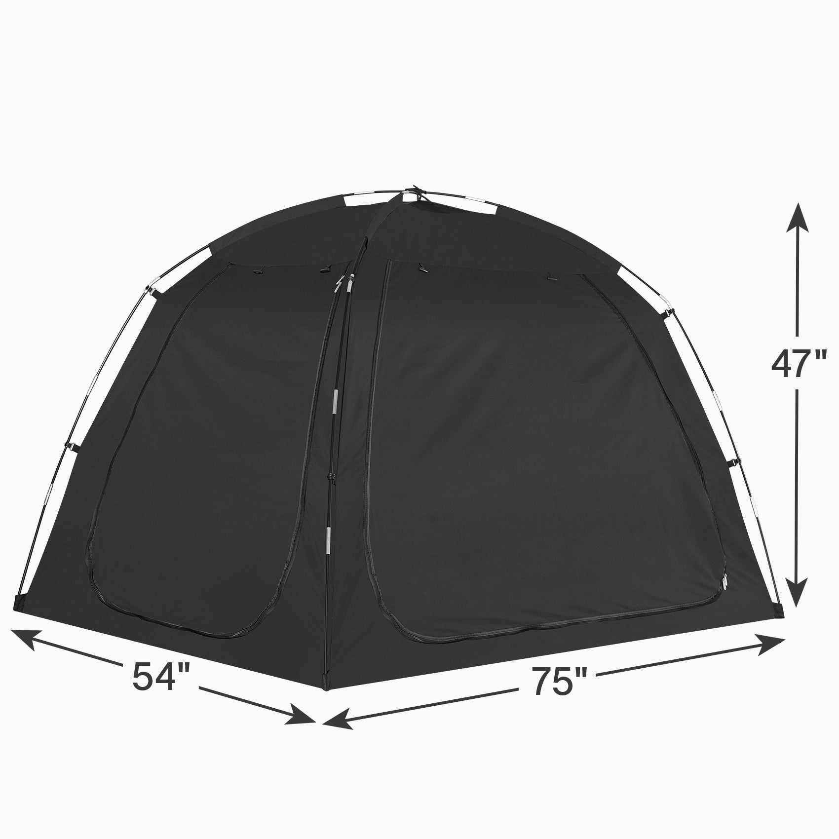 Combo: EighteenTek Privacy Bed Tent with LED String Lights, Portable Bed Canopy, Perfect for Enhancing Sleep and Creating a Cozy Ambiance