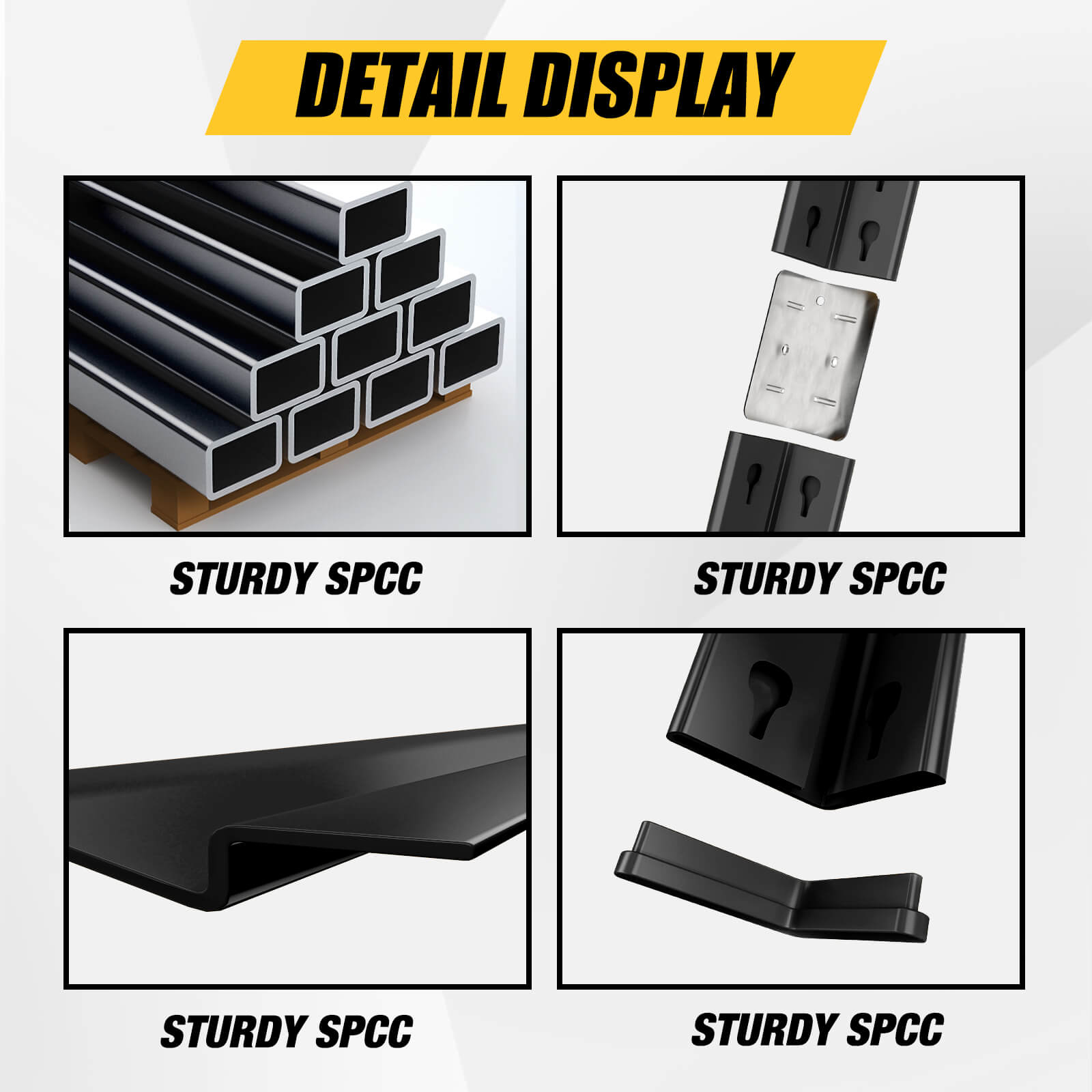 Heavy Duty Garage Shelving Unit – 3000LBS Capacity, 5-Tier Adjustable Metal Storage Rack (71"H x 47"W x 24"D)