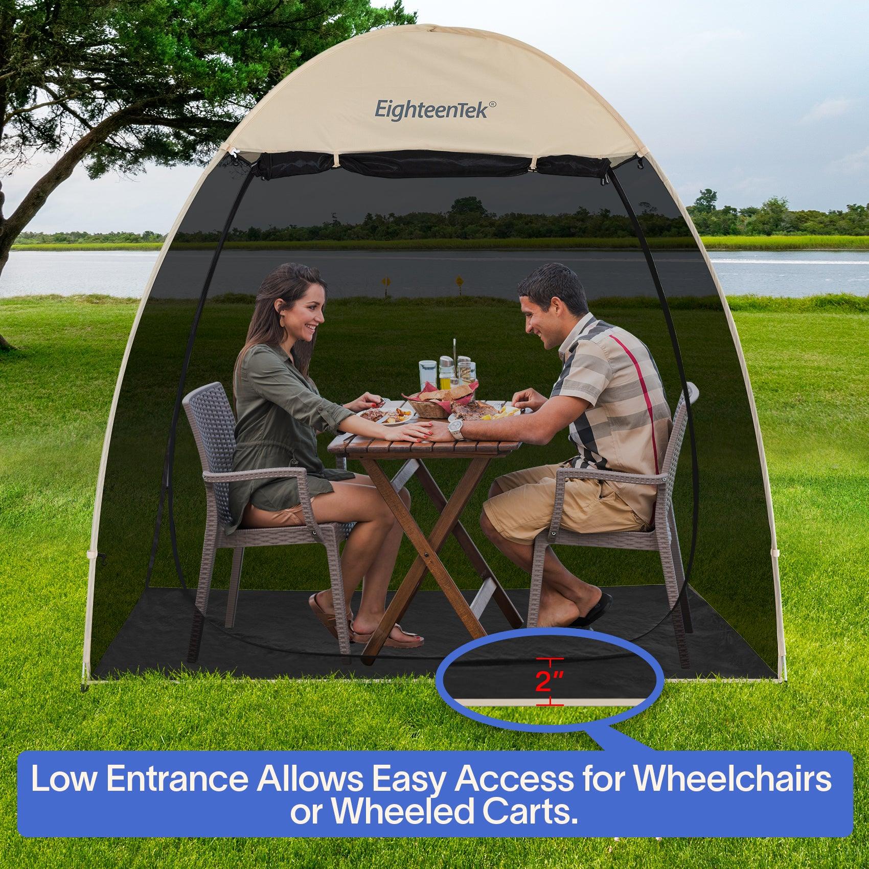 Easy up shop screen tent