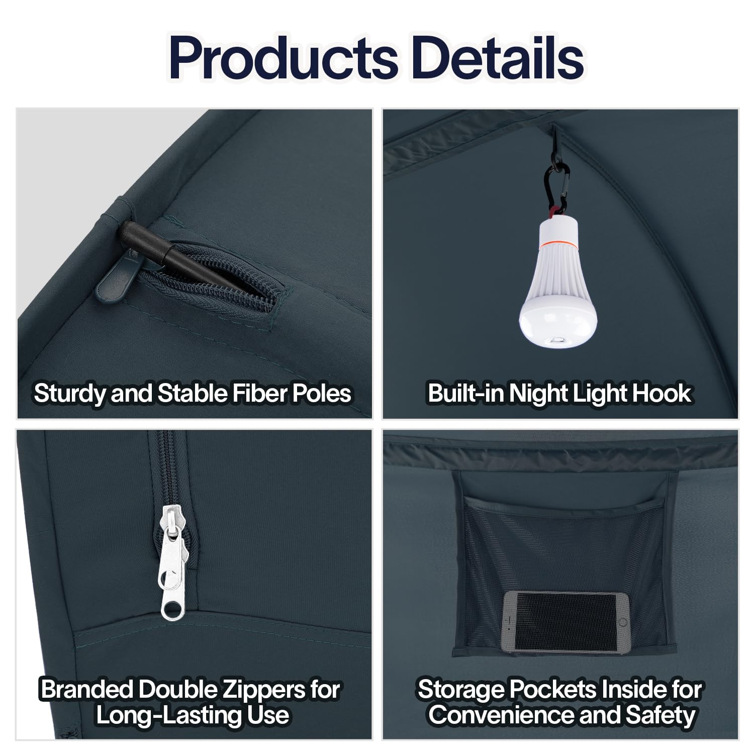 Bed Tent Dream Tents Bed Canopy Shelter Cabin Indoor Privacy Warm Breathable Pop Up Twin/Full/Queen for Kids and Adult Patent Pending(Mattress Not Included)