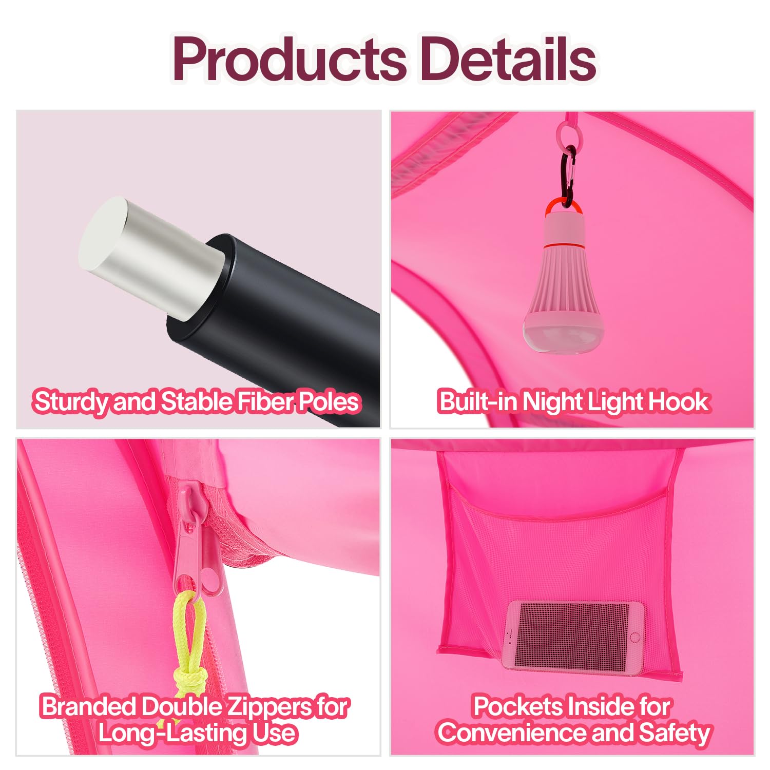 Bed Tent Dream Tents Bed Canopy Shelter Cabin Indoor Privacy Warm Breathable Pop Up Twin/Full/Queen for Kids and Adult Patent Pending(Mattress Not Included)