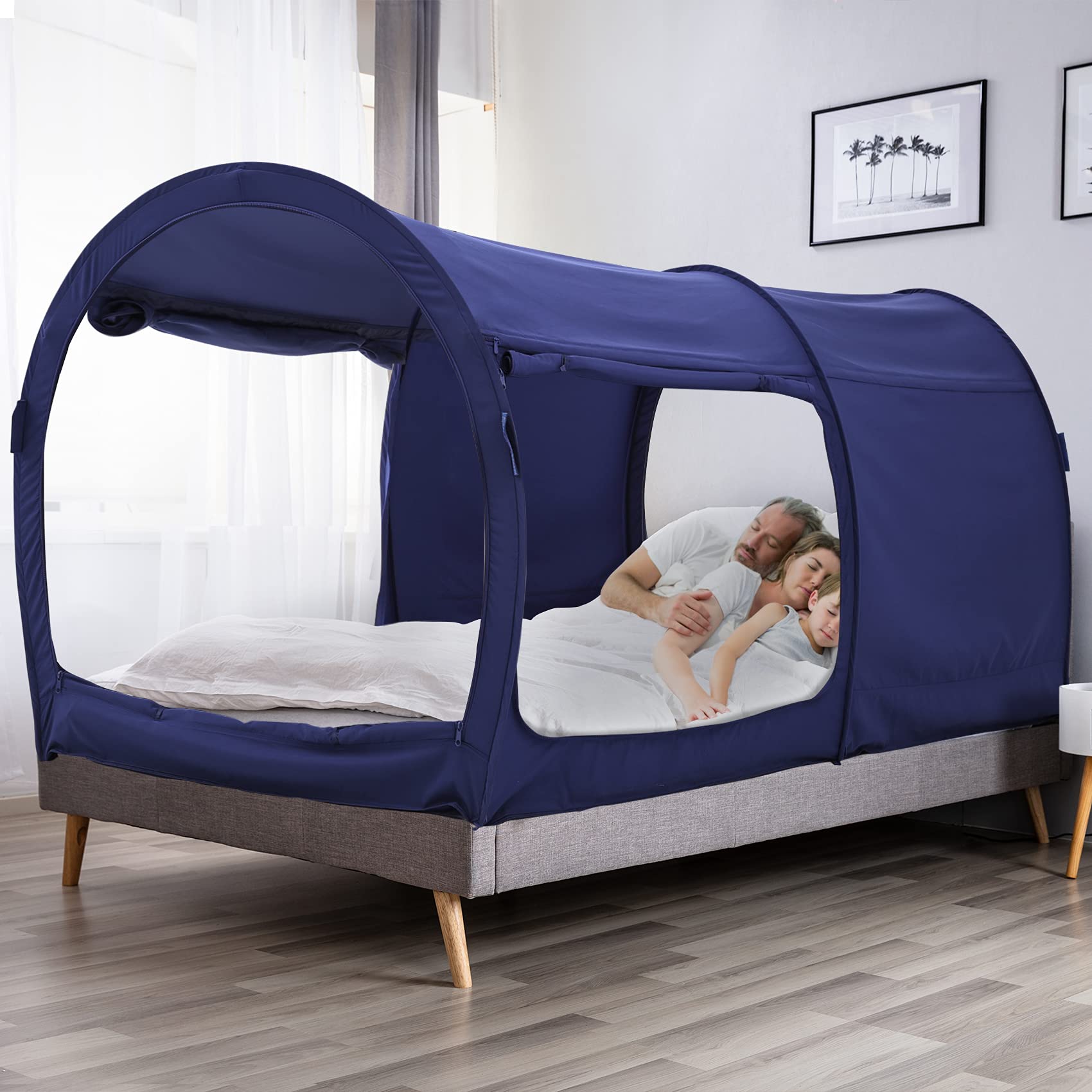 Bed Tent Dream Tents Bed Canopy Shelter Cabin Indoor Privacy Warm Breathable Pop Up Twin/Full/Queen for Kids and Adult Patent Pending(Mattress Not Included) (Copy)