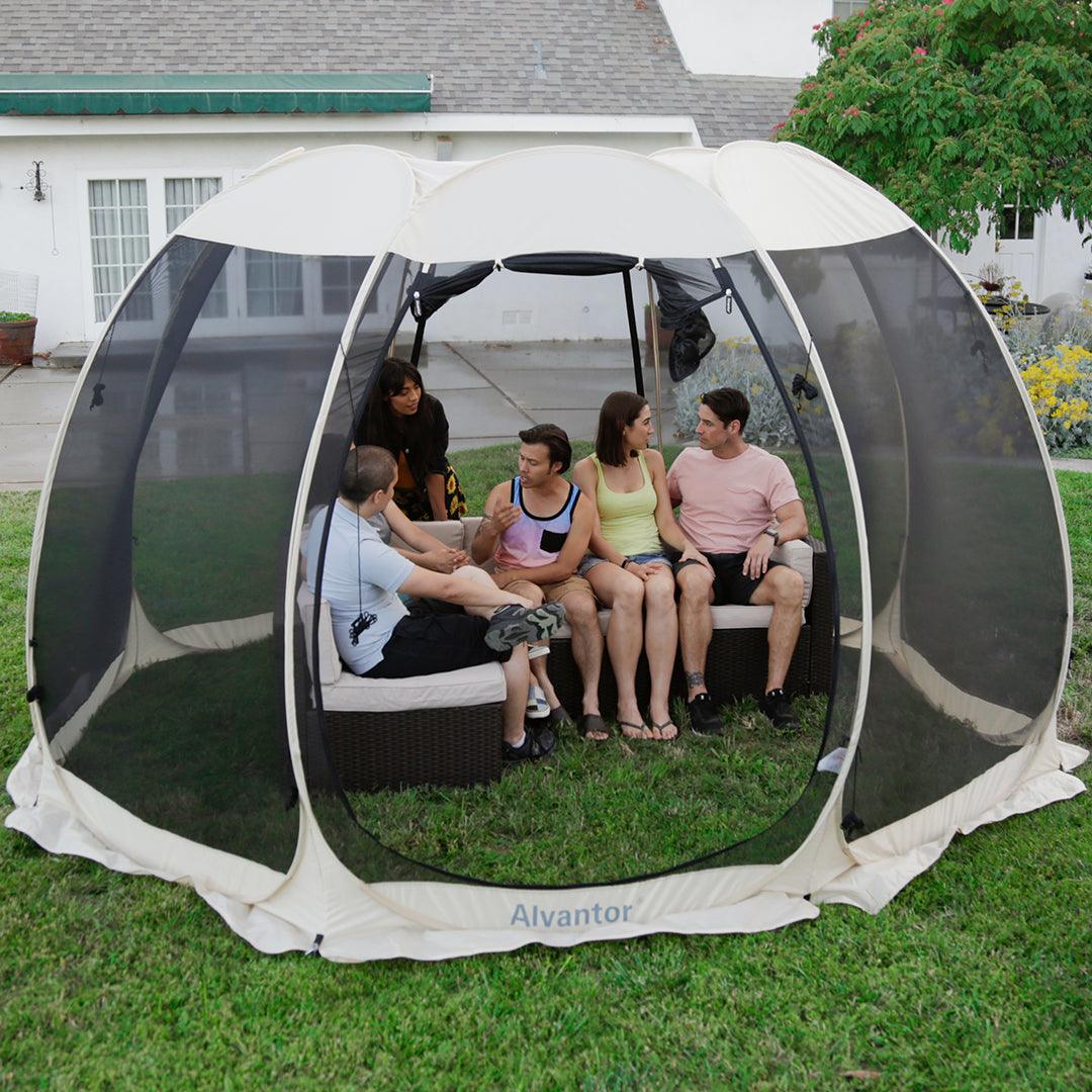 Alvantor Pop Up Screen House For Deck/Patio Instant Camping Tent