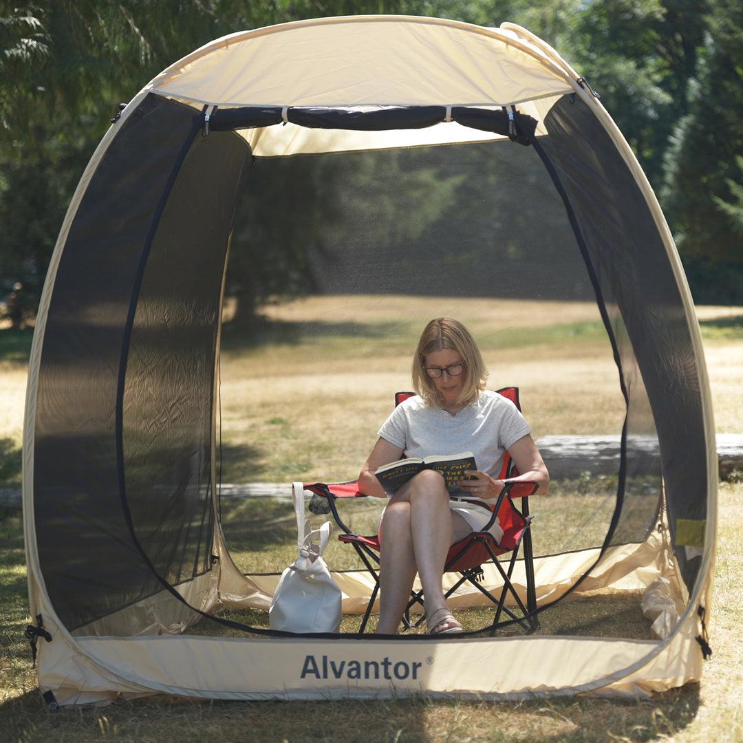 Alvantor Pop Up Screen House For Deck/Patio Instant Camping Tent
