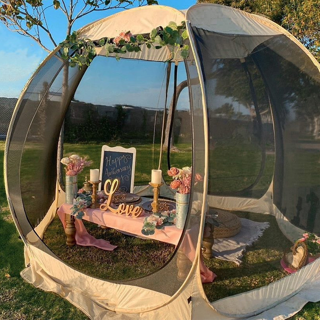 美品 Alvantorスクリーンハウス 4〜6人用ガゼボ　アルバンター直径約3m Alvantor 10'x10' Screen House Tent Outdoor Screened Gazebo