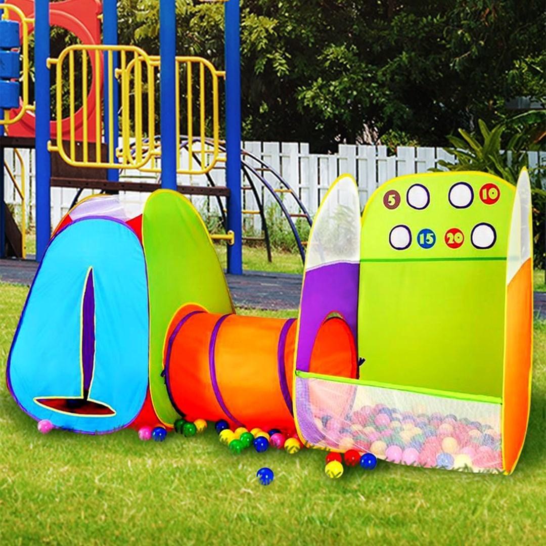 3 1 Play Tent & Tunnel Ball Pit – Indoor & Outdoor Fun Zone Toddlers &