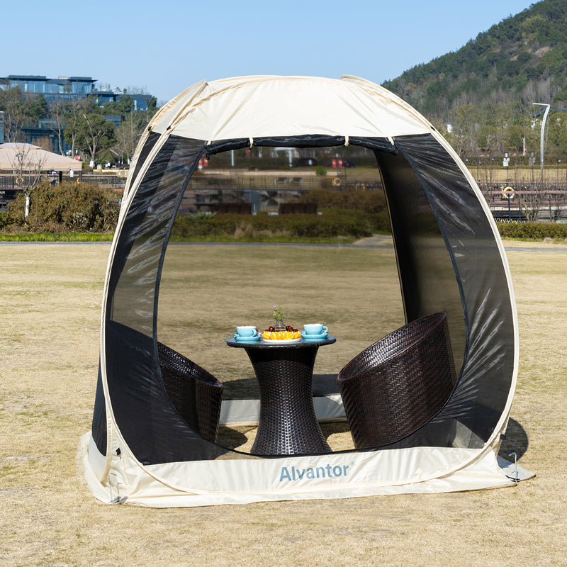Alvantor 6'x6' Pop Up Screen House 2-3 Person Outdoor Camping Tent