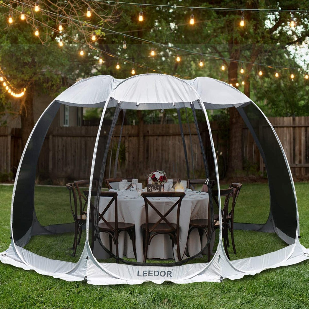 Alvantor/Leedor 2-15 Person Pop Up Gazebo Tent Portable Screened Enclosure Sun Shelter Canopy