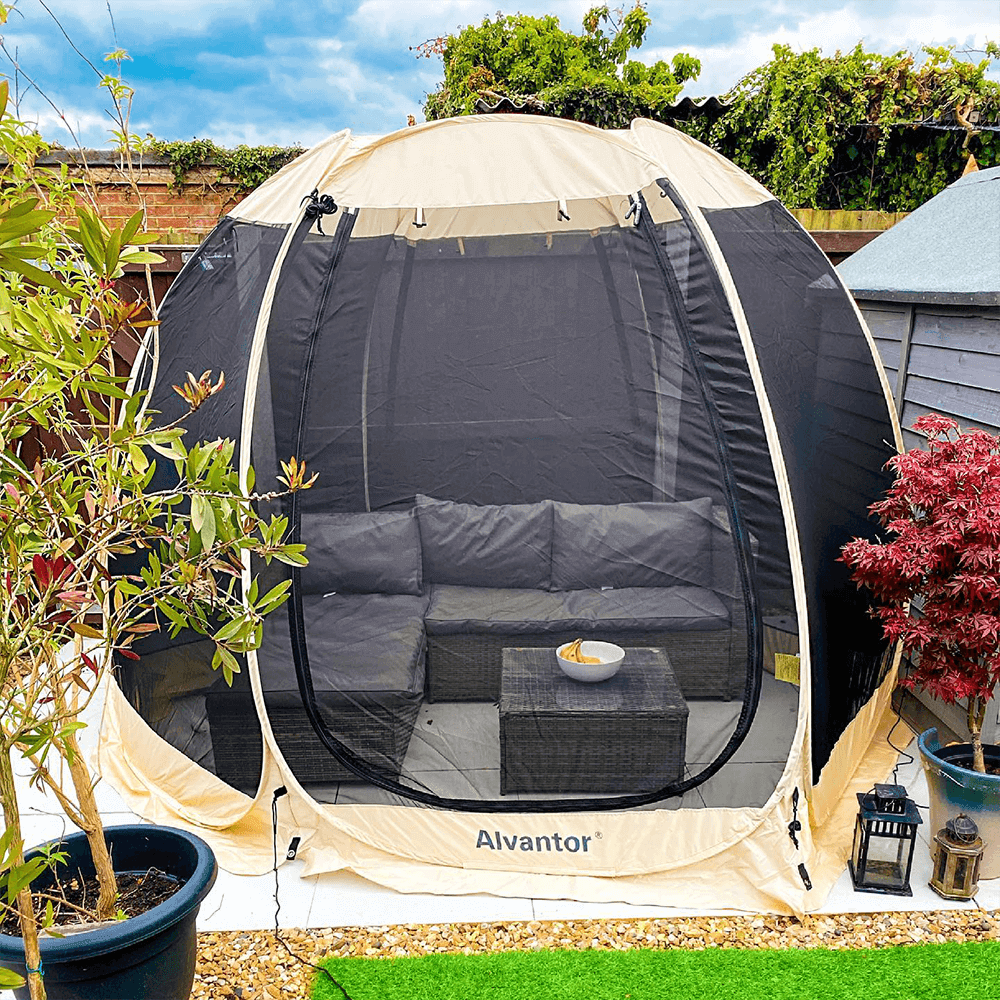 10x10 4 6 Person Pop Up Screen House Room Bug Free Gazebo Portable Screen Enclosures
