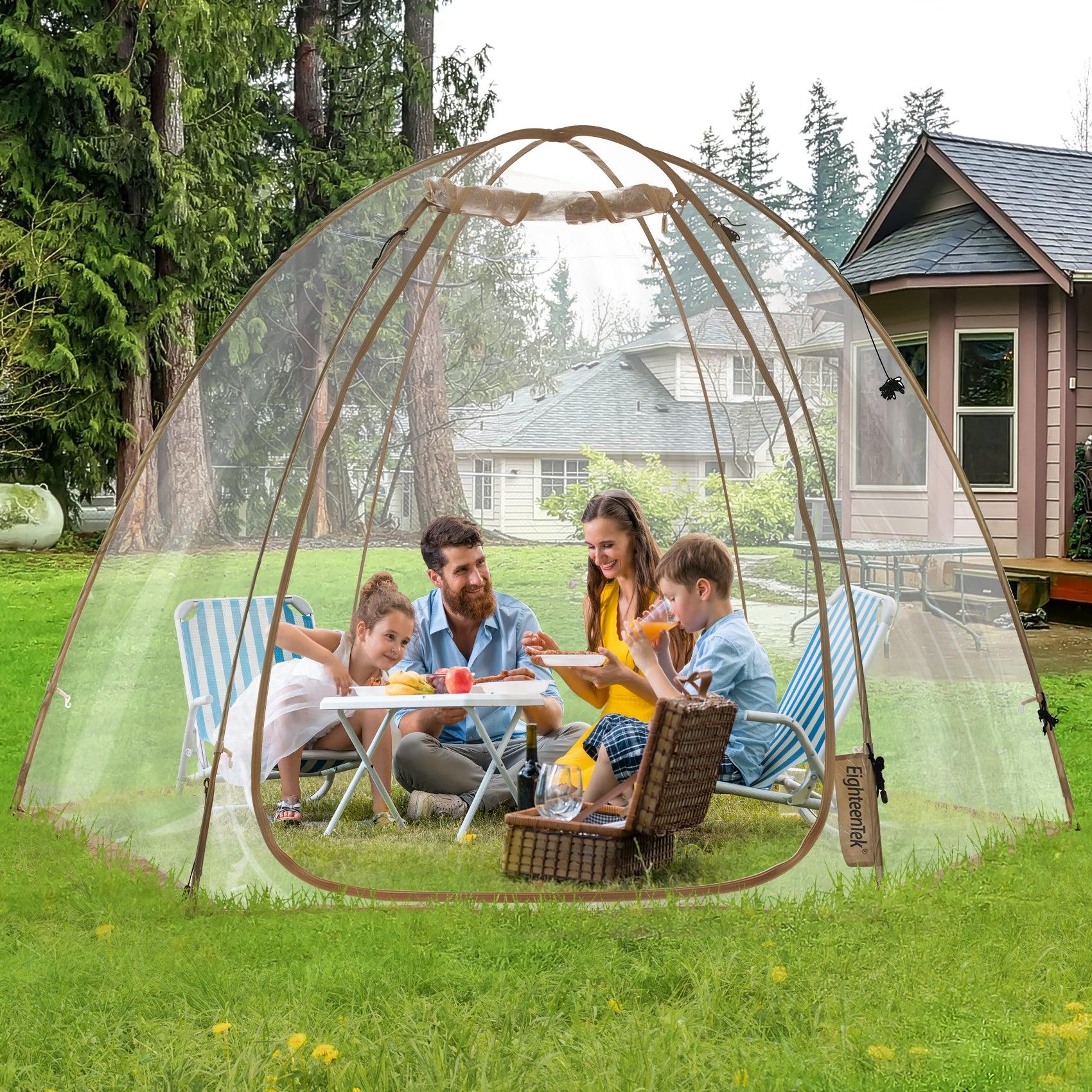 Clear bubble outlet tents