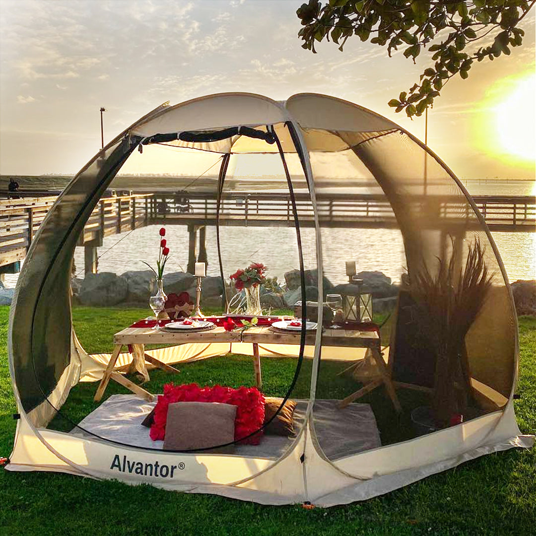 Alvantor 10'x10' Screen House Tent Outdoor Screened Gazebo