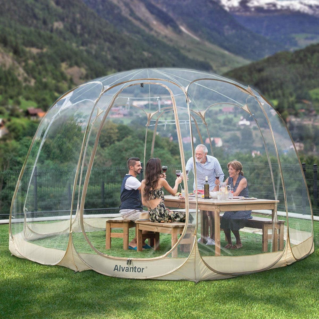 Outdoor Transparent Inflatable Tent， Outdoor Igloo Dome for Winter  Greenhouse Camping Tent for Backyard Patios, Gazebo Canopy Tent Dining Sun  Shade