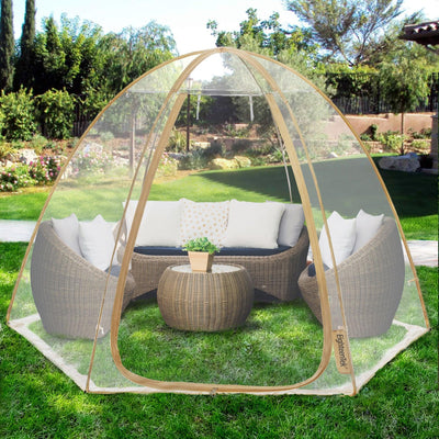 EighteenTek 10'x10' Pop Up Bubble Tent Fully Transparent Four Seasons